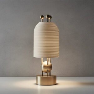BRASS SCULPTURAL TABLE LAMP | CLAPPARA932