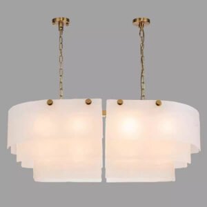 The Éclat Chandelier | Frosted Glass Edition | CLND040